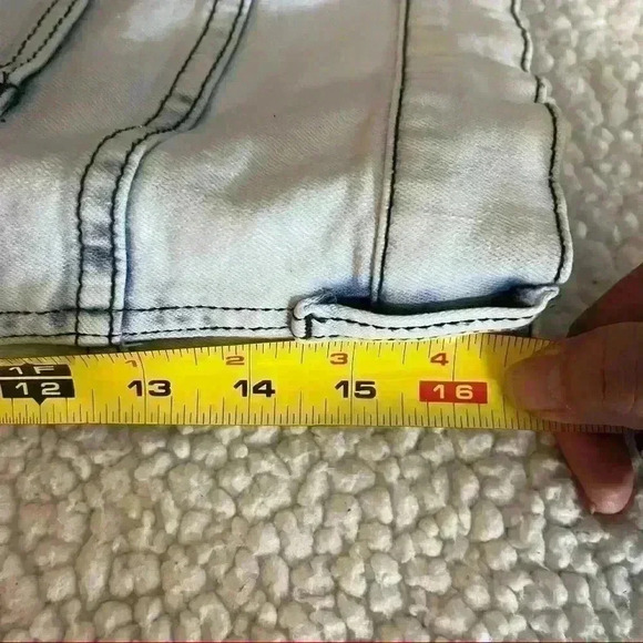 Venus Super Acid Wash Distressed Stretch High Waist Skinny Jegging Jeans Size 24 - Picture 12 of 13